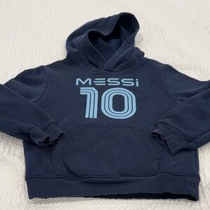 Kids Navy Blue Messi Hoodie